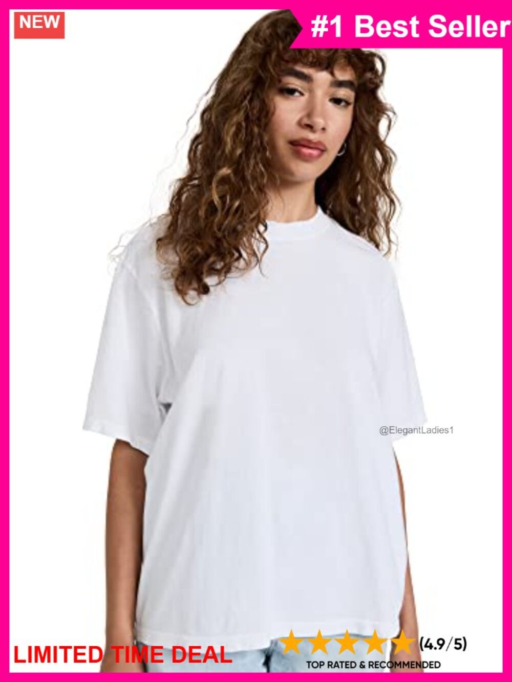 Womens Lightweight Jersey Crewneck Boy Tee Short Sleeve Loose Fit Casual USA